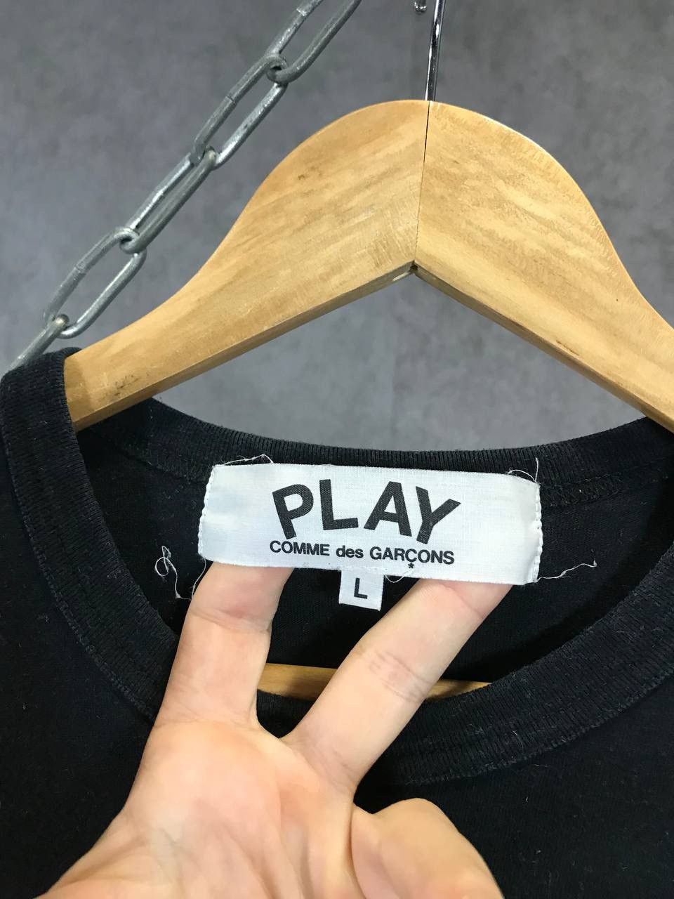 Comme des Garcons PLAY Play Comme Designer Garçons Japanese logo designer tee Size US S / EU 44-46 / 1 - 4 Thumbnail