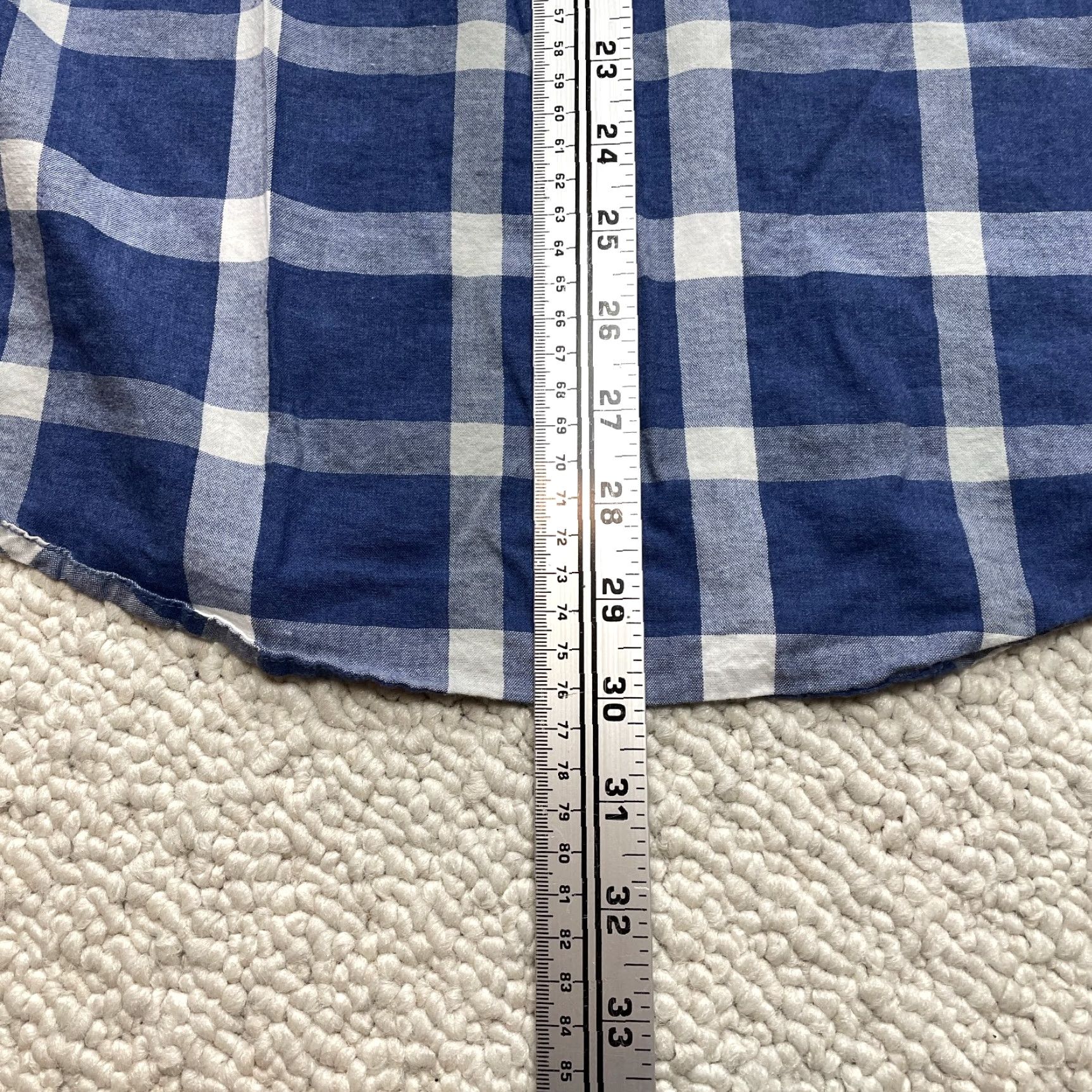 Vintage Frank + Oak Rue St. Viateur Button Up Shirt Mens Large Blue Plaid Long sleeve Size US L / EU 52-54 / 3 - 3 Thumbnail