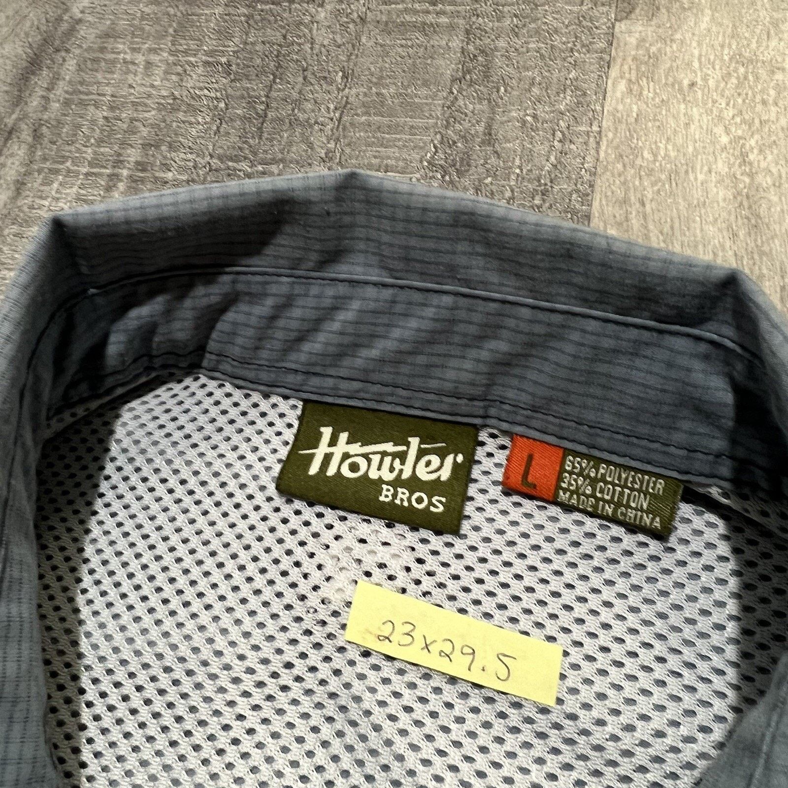 Howler Brothers Howler Brothers Bros Blue Grid Print Outdoor Button Shirt L Size US L / EU 52-54 / 3 - 4 Thumbnail