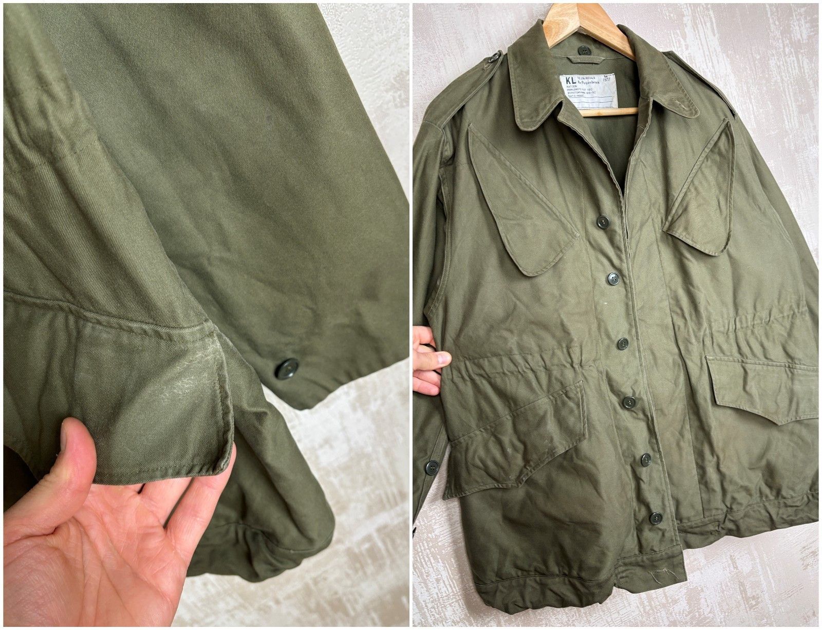 Vintage Vintage Dutch Army Field Jacket 1977 Military Utility Jacket Size US M / EU 48-50 / 2 - 11 Thumbnail