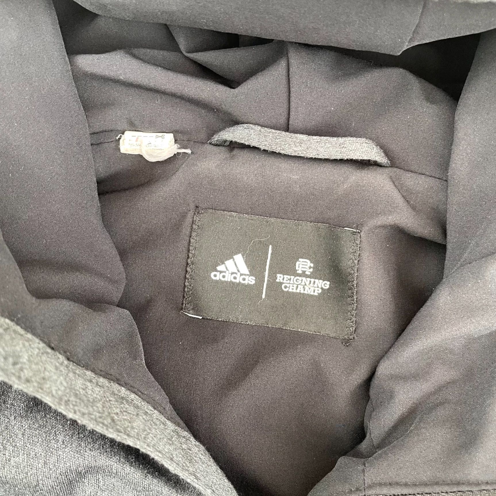 Reigning Champ Adidas Reigning Champ Parka Women Small Grey Duck Down Puffer Hooded Full Zip Jacket Size S / US 4 / IT 40 - 2 Thumbnail