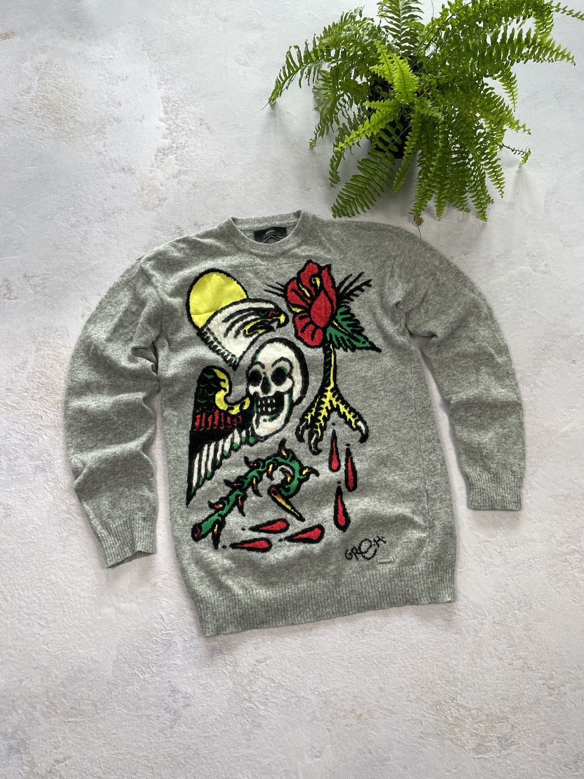 Diesel Diesel Sweater Full Print Avant Garde Y2K Size US S / EU 44-46 / 1 - 2 Thumbnail