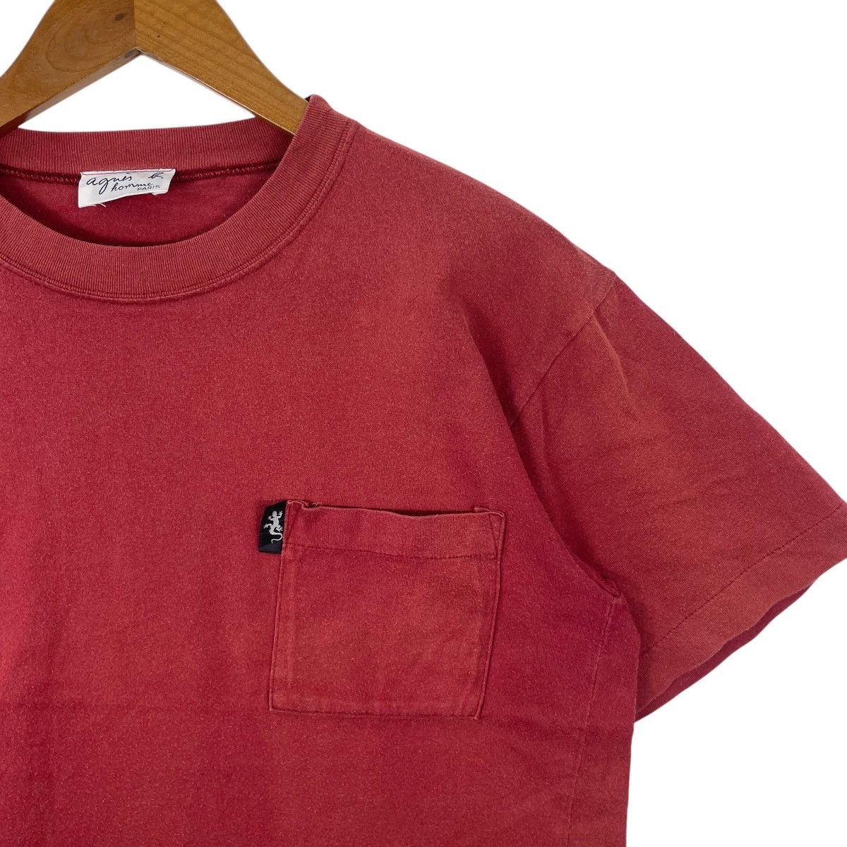Vintage × agnes b. Vintage Agnes B Homme Paris Single Pocket Tee Shirt Size US M / EU 48-50 / 2 - 3 Thumbnail