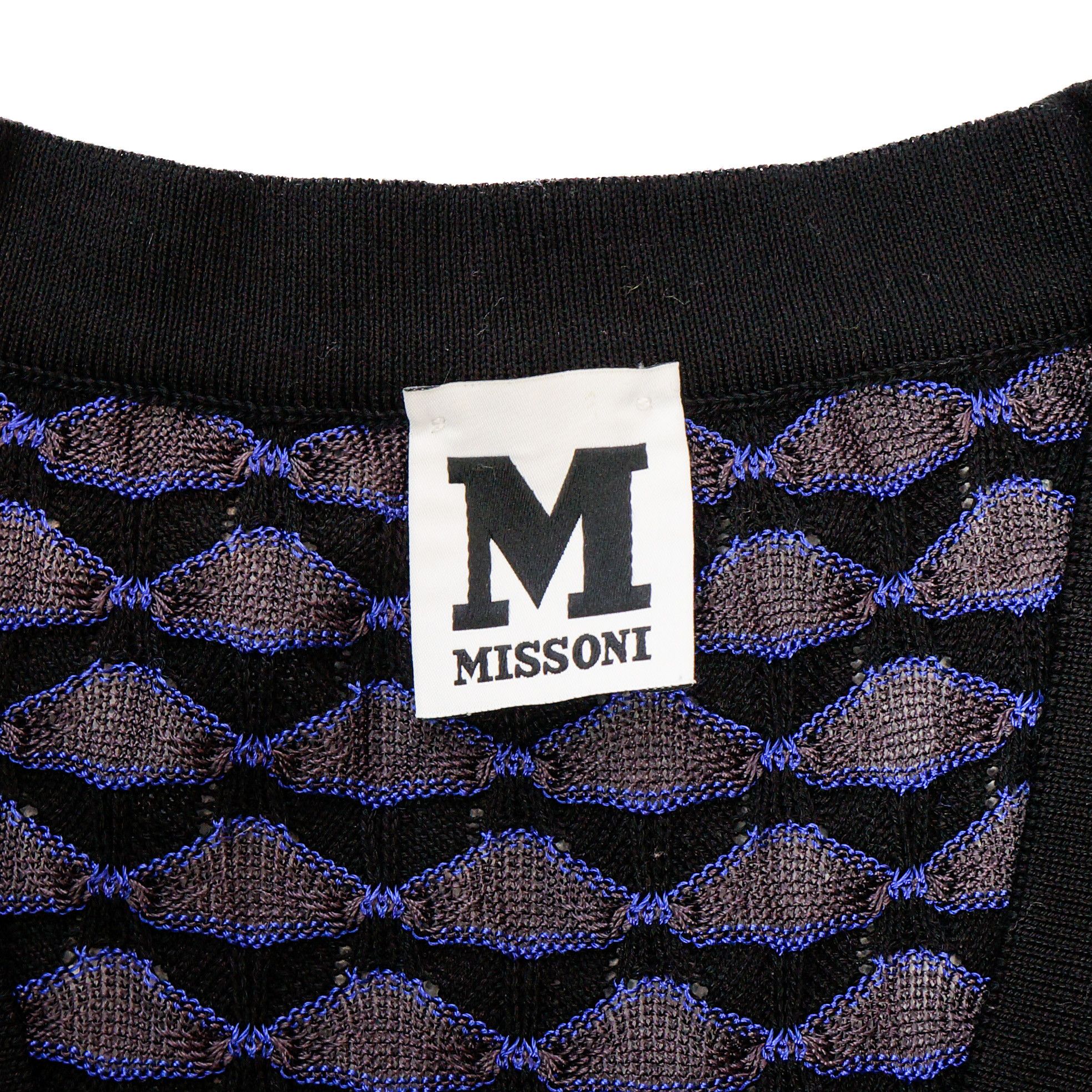 Missoni MISSONI Blue Dress Vintage 90s 00s Size S / US 4 / IT 40 - 5 Thumbnail
