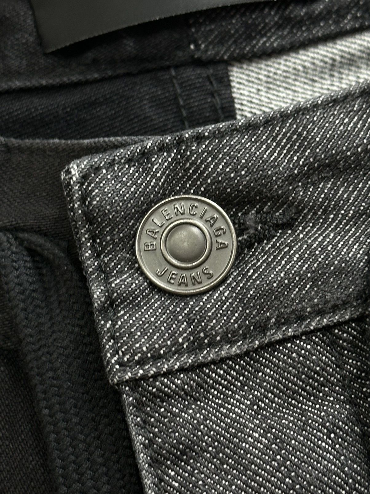 Balenciaga Balenciaga Hybrid 50 50 Split Jeans Black Gray XS Size US 30 / EU 46 - 8 Thumbnail
