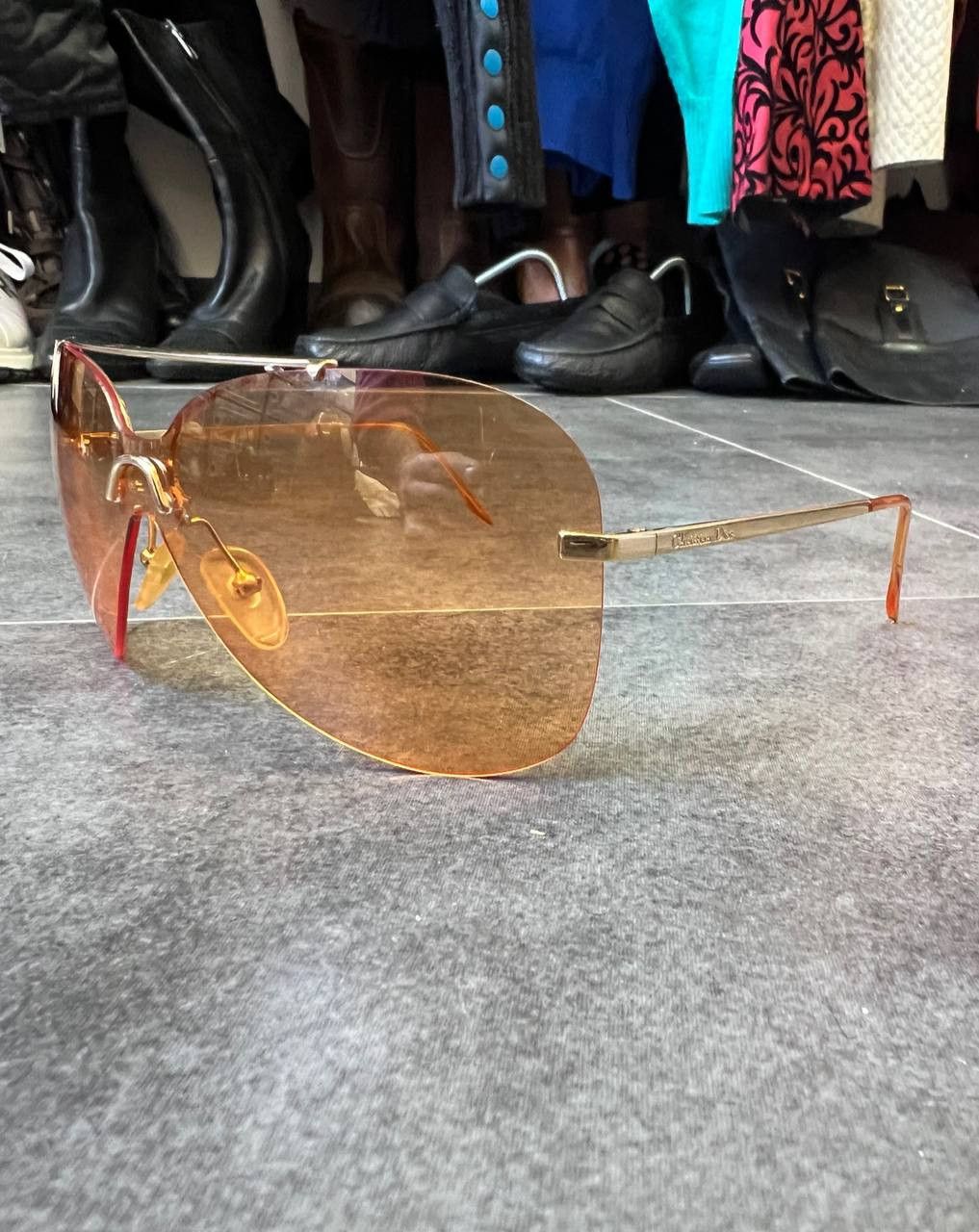 Dior Dior Aviator Logo Sunglasses Size ONE SIZE - 2 Thumbnail