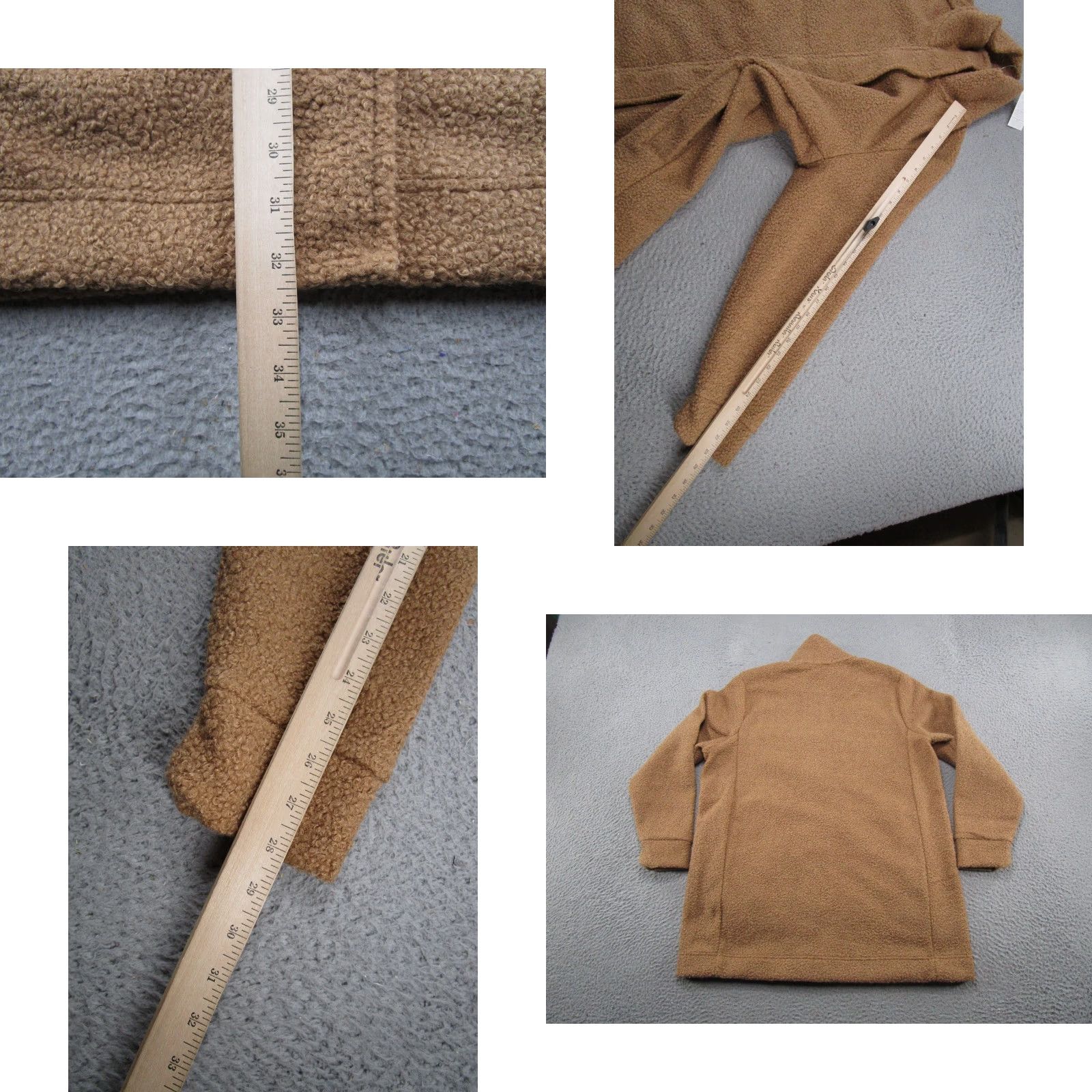 Lands' End VINTAGE Lands' End Womens Brown Sherpa Deep Pile Fleece Jacket Full Zip Size XL (18) NEW Size XL / US 12-14 / IT 48-50 - 8 Thumbnail