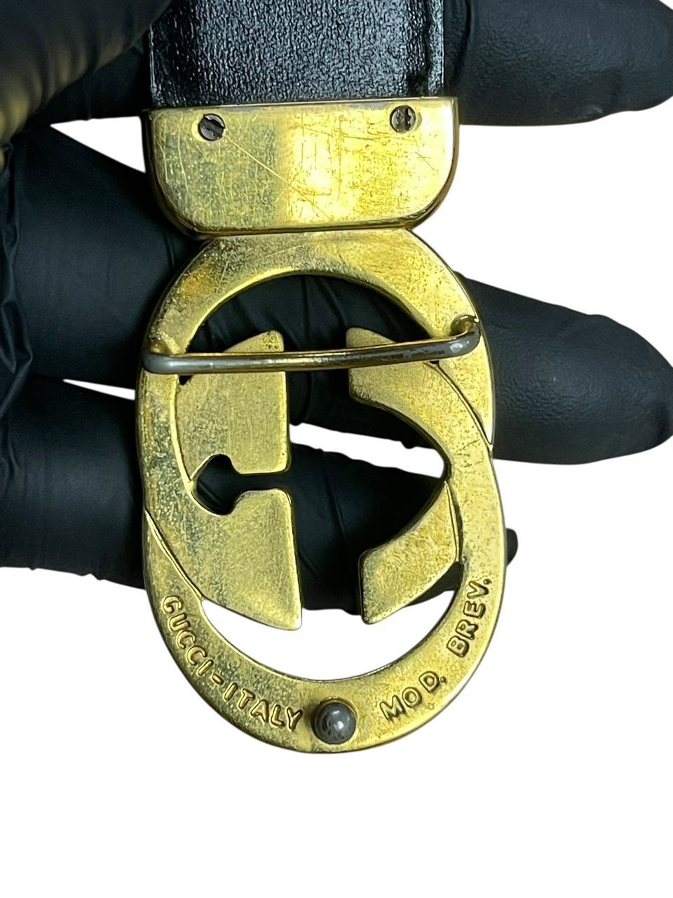 Gucci Vintage Gucci GG Leather Belts Size ONE SIZE - 7 Thumbnail