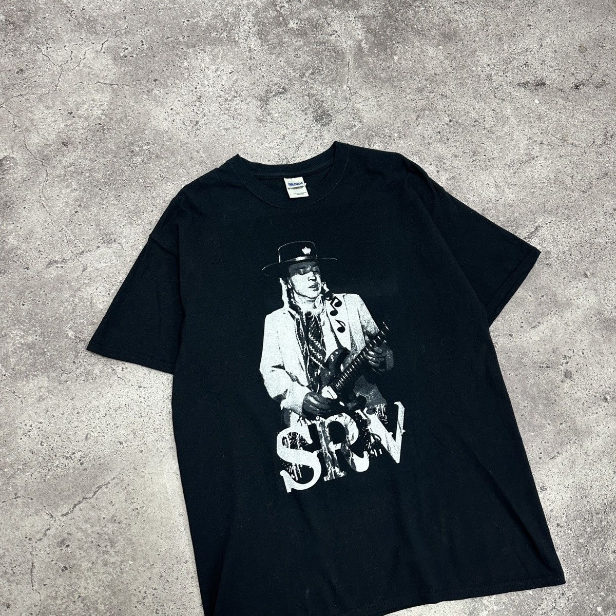 Band Tees Vintage 00s Stevie Ray Vaughan tee Guitar Blues singer y2k Size US L / EU 52-54 / 3 - 3 Thumbnail