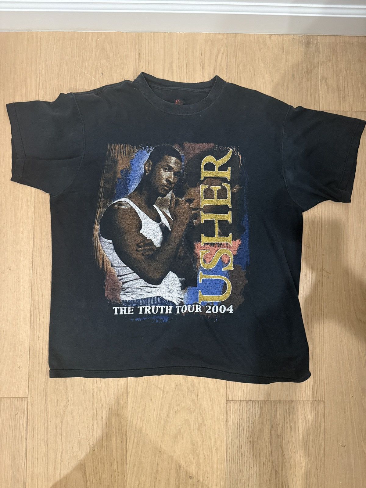 Band Tees × Vintage Vintage 2004 usher truth tour Size US L / EU 52-54 / 3 - 1 Thumbnail