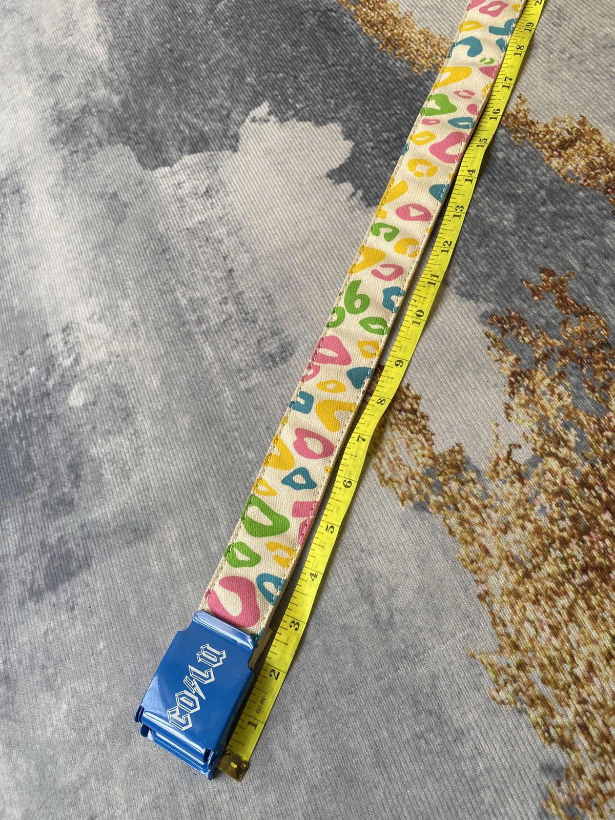 Hysteric Glamour Japanese Brand Co & Lu Rip Off ACDC Band Multicolor Belt Size ONE SIZE - 10 Thumbnail