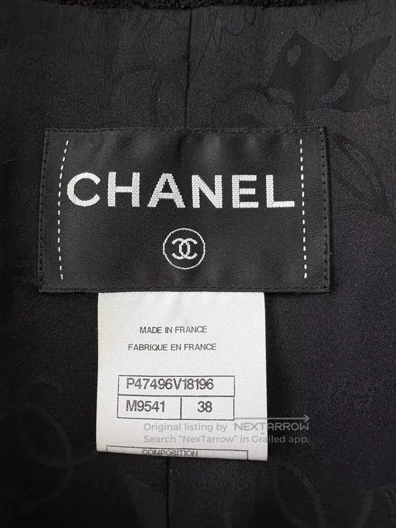 Chanel Chanel Black stand-up collar white edge four-pocket tweed Size XS / US 0-2 / IT 36-38 - 7 Thumbnail