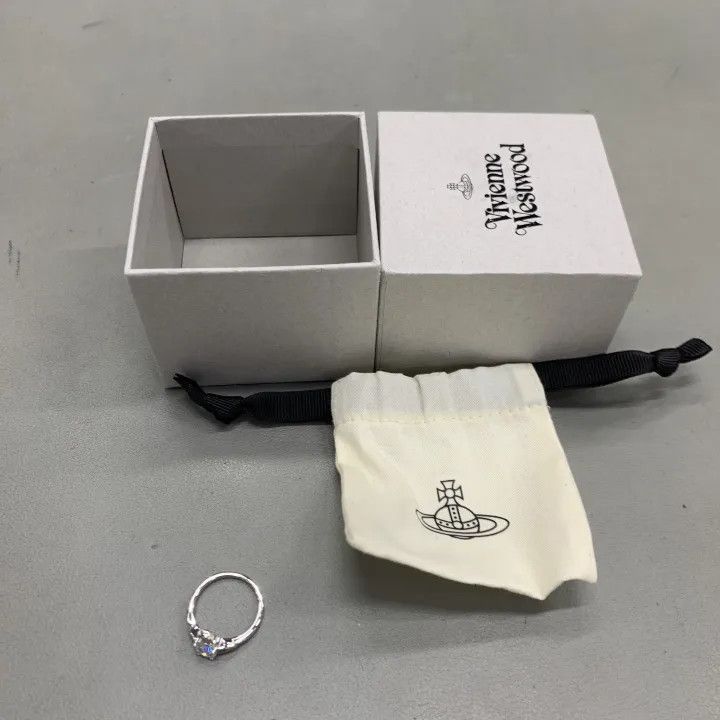 Vivienne Westwood Vivienne Westwood Reina Silver Rhinestone Ring Size ONE SIZE - 4 Thumbnail