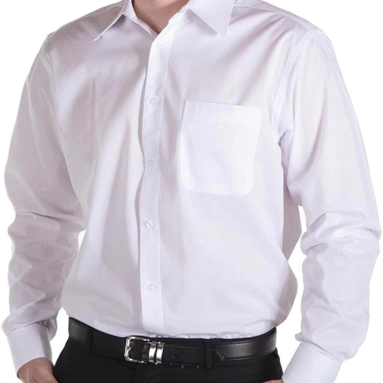 Other NEW Daniel Ellissa Men's Solid Dress Shirt Classic White Size US M / EU 48-50 / 2 - 1 Thumbnail