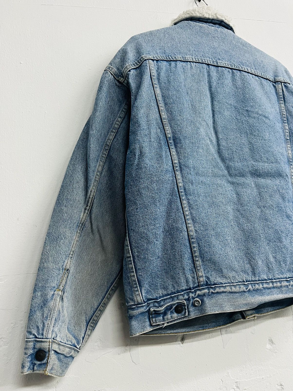 Levi's × Levi's Vintage Clothing × Vintage Vintage 80s Levis Sherpa Lined Trucker Jacket Size US M / EU 48-50 / 2 - 17 Thumbnail