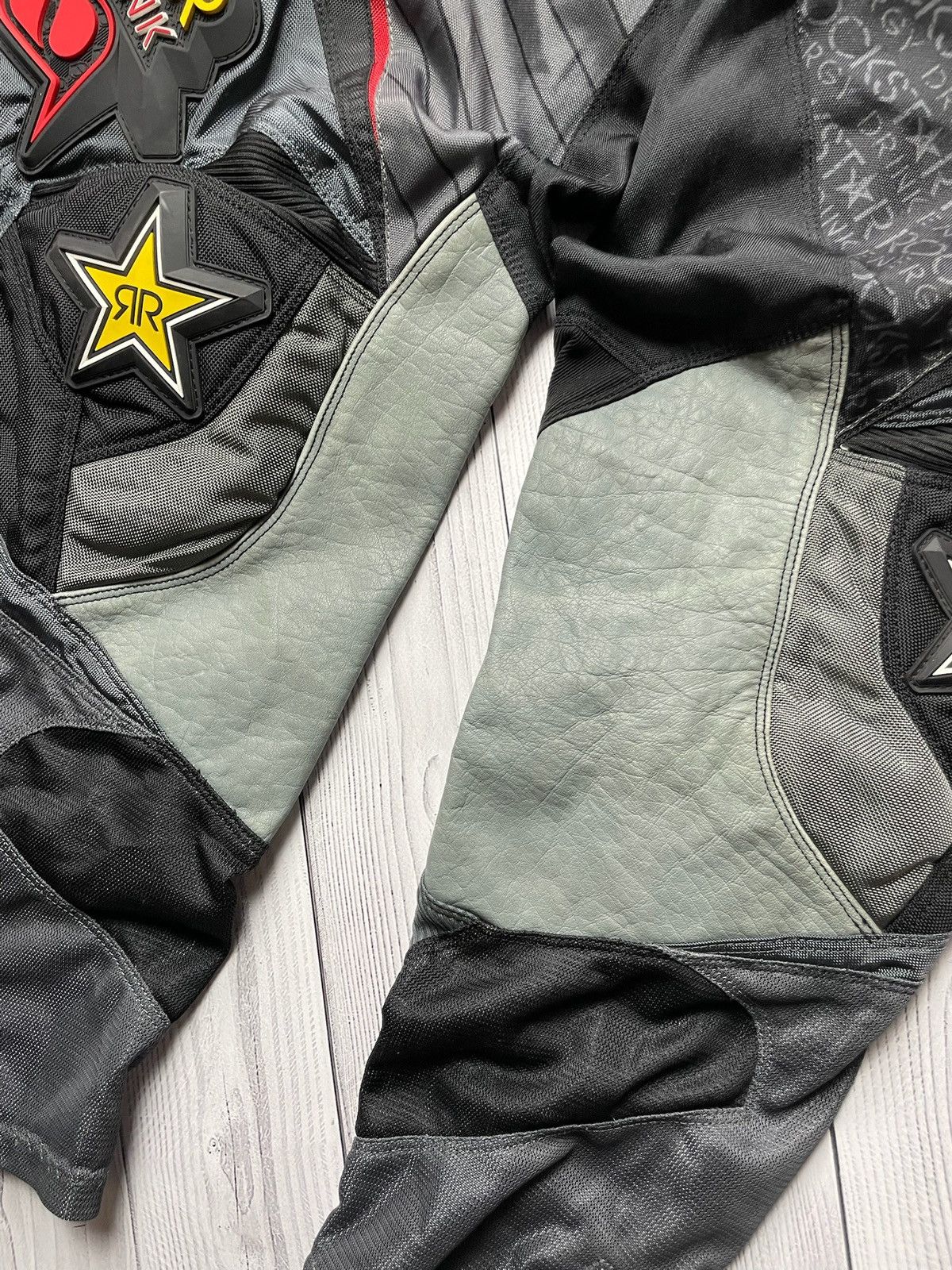 Vintage Vintage Rockstar Moto track suit jersey + Pants Energy Drink Size US 36 / EU 52 - 8 Thumbnail