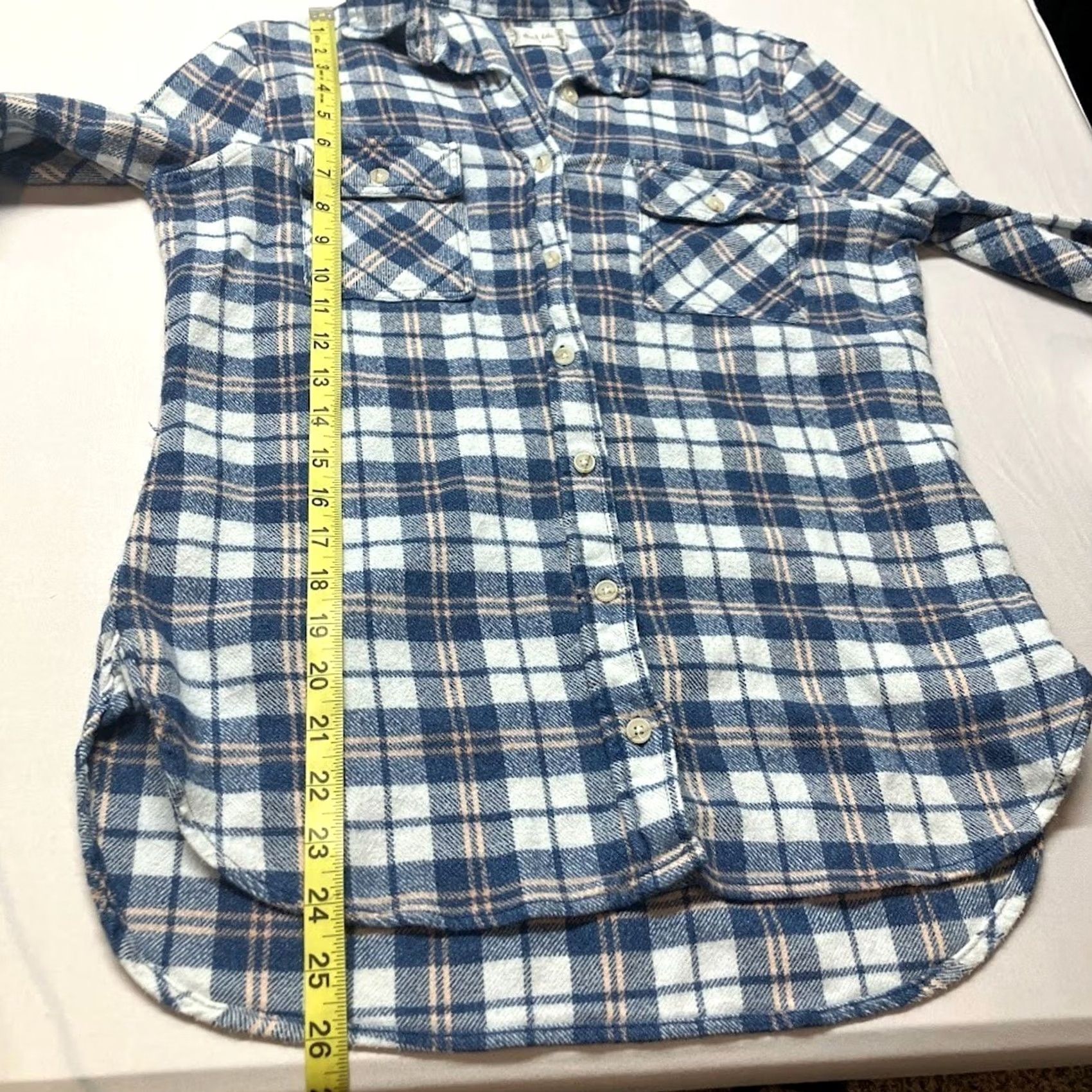 Vintage VINTAGE Altar'd State Flannel Shirt blue Plaid Long Sleeve Boyfriend Fit Shirt Size S Size S / US 4 / IT 40 - 7 Thumbnail