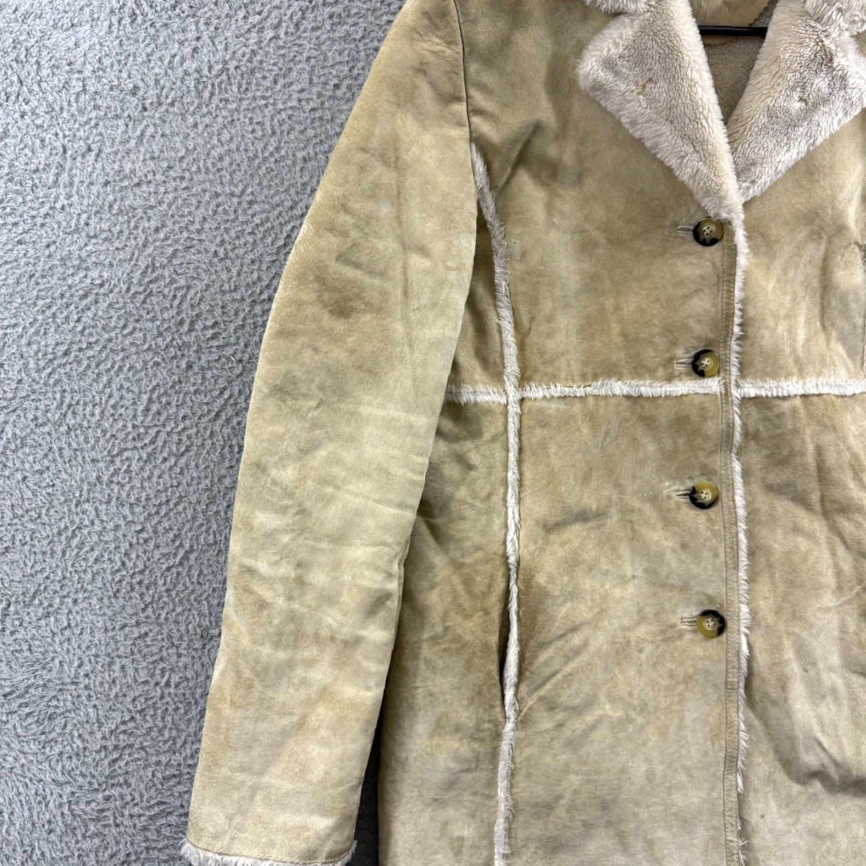 Jones New York VINTAGE Jones New York Coat Womens Small Brown Leather Suede 90s Sport Outdoor Fashion Bohemian Retro 90s City Designer Mens Womens Boys Girls Size S / US 4 / IT 40 - 4 Thumbnail