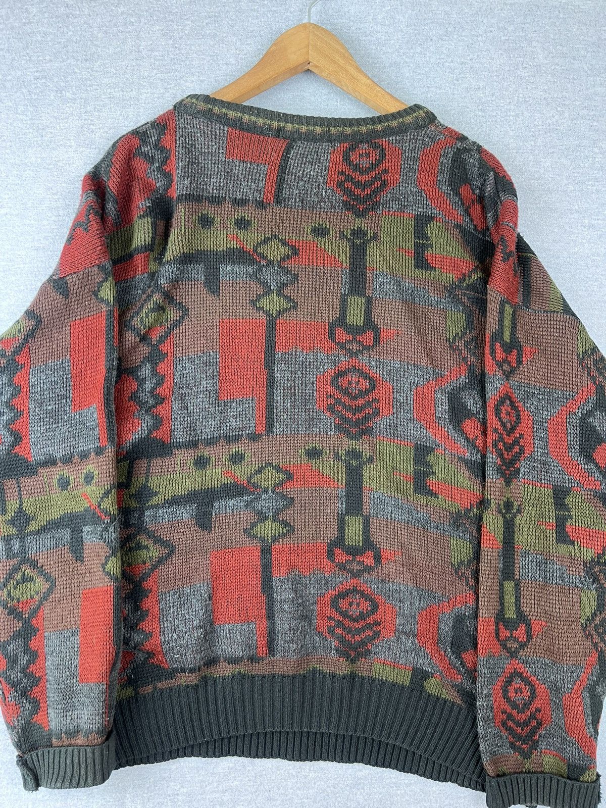 Vintage Mark Astor? Vintage Abstract Sweater XL Mens Long Sleeve Size US XL / EU 56 / 4 - 4 Thumbnail