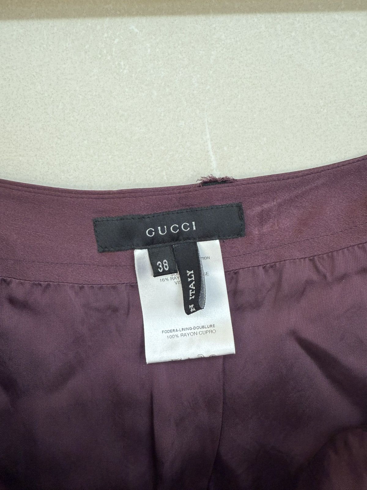 Gucci Vintage Gucci Tom Ford Eggplant Purple Skirt Size 26" / US 2 / IT 38 - 3 Thumbnail