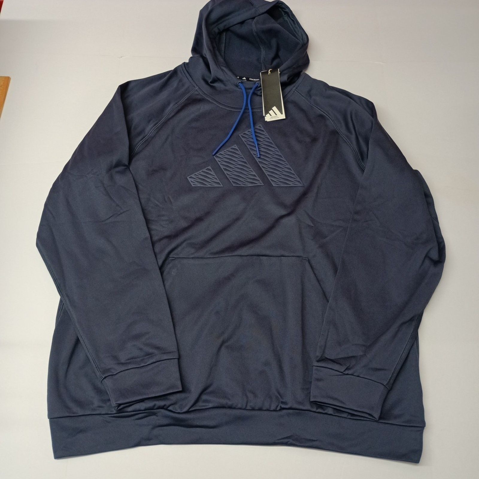 Adidas Adidas Men's Game & Go Training Big Logo Hoodie 2XL Blue Size US XXL / EU 58 / 5 - 1 Thumbnail