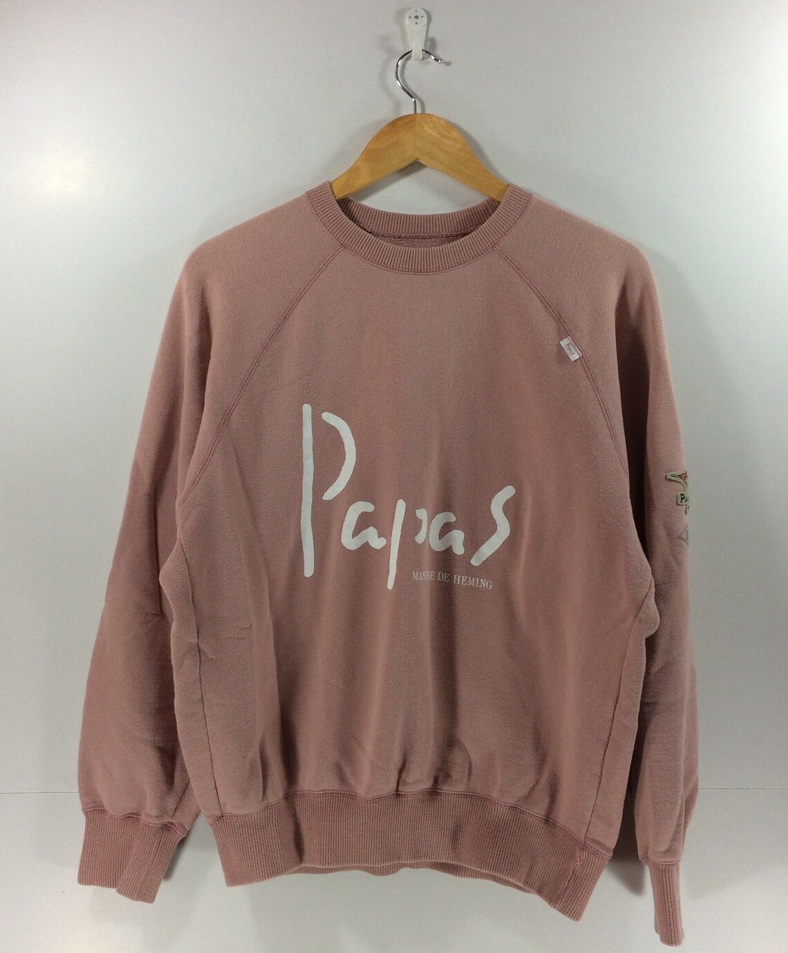 Designer × Mademoiselle Non Non Vtg Papas Crowneck Streetwear Sweatshirt Size US M / EU 48-50 / 2 - 1 Thumbnail
