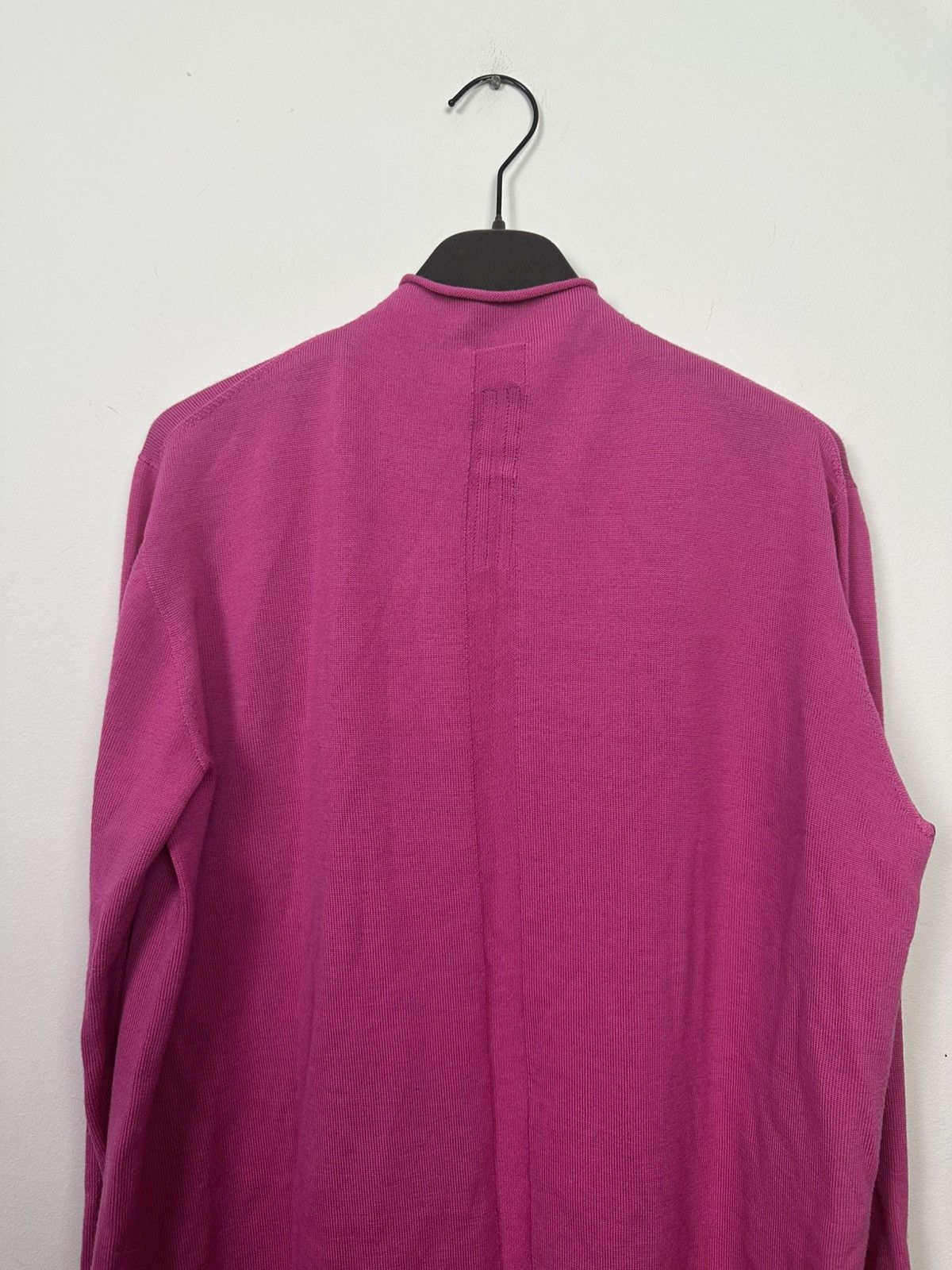 Rick Owens SS23 ‘EDFU’ Hot Pink Geo Wool Knit Sweater Size US L / EU 52-54 / 3 - 5 Thumbnail