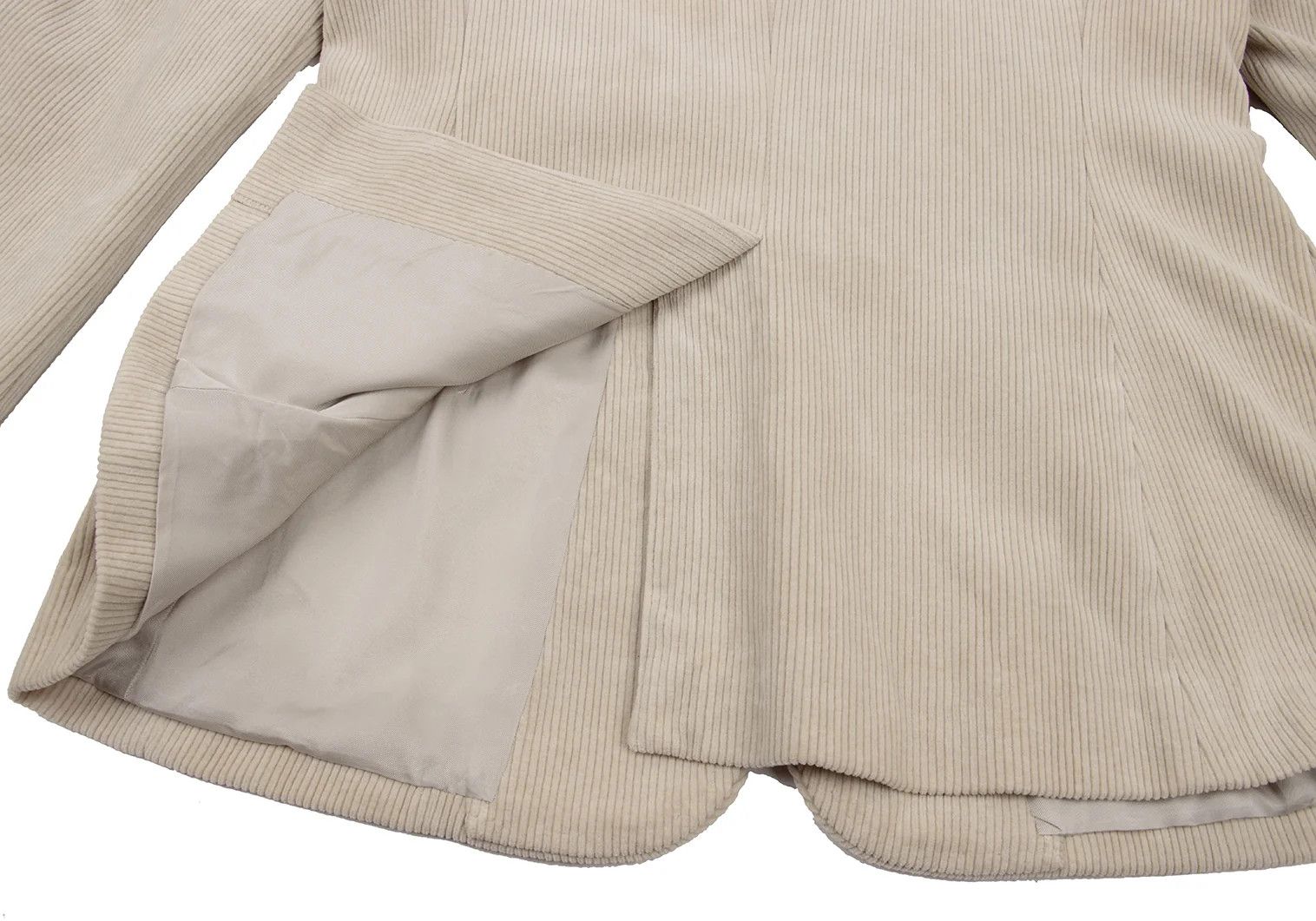 Yohji Yamamoto Yohji Yamamoto Corduroy 3B Jacket Beige M Size US M / EU 48-50 / 2 - 17 Thumbnail