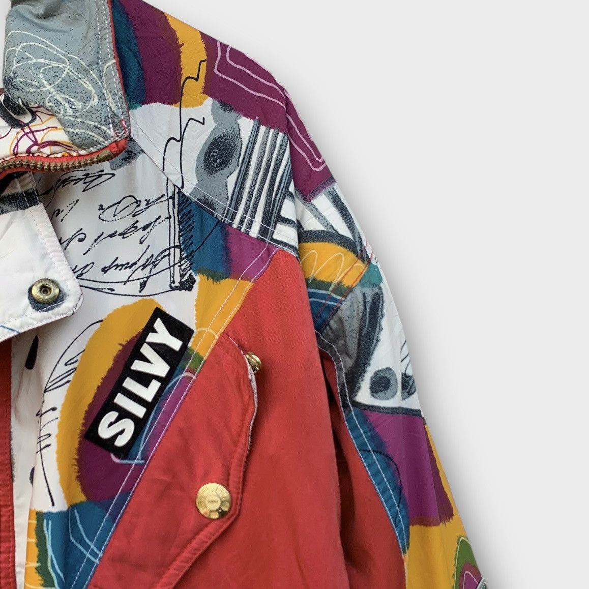 Vintage Vintage Silver Ski Jacket Size US L / EU 52-54 / 3 - 5 Thumbnail