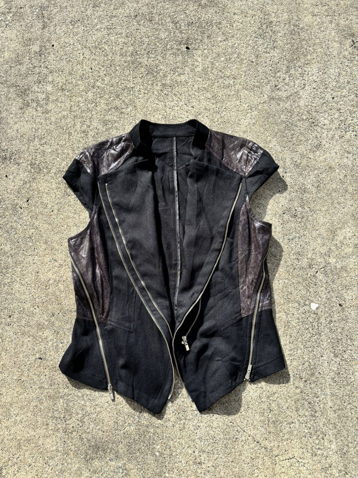 Vintage Python Faux Leather Vest Visual Kei Punk | Grailed
