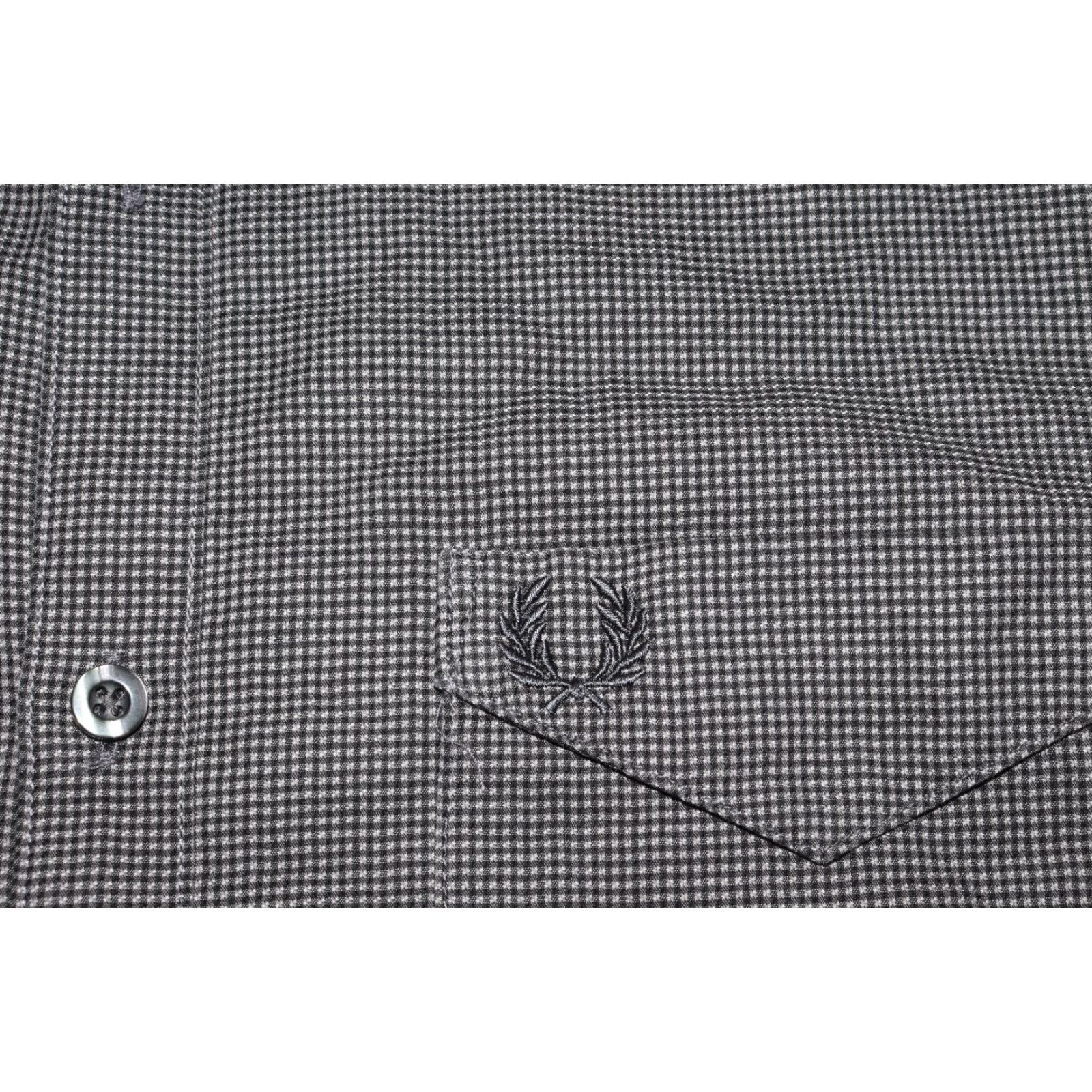 Fred Perry FRED PERRY SHIRT MEN'S M LONG SLEEVE CHECK BUTTON DOWN SHIRT M2570/102 GRAY Size US M / EU 48-50 / 2 - 4 Thumbnail