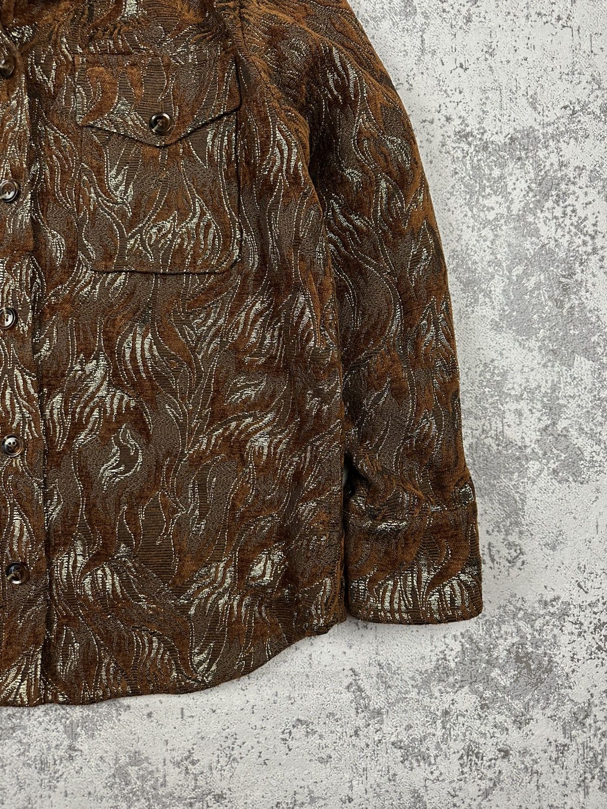 Samsoe Samsoe Samsoe Samsoe Cinnamon Waves Metallic Overshirt Jacket Size US S / EU 44-46 / 1 - 4 Thumbnail