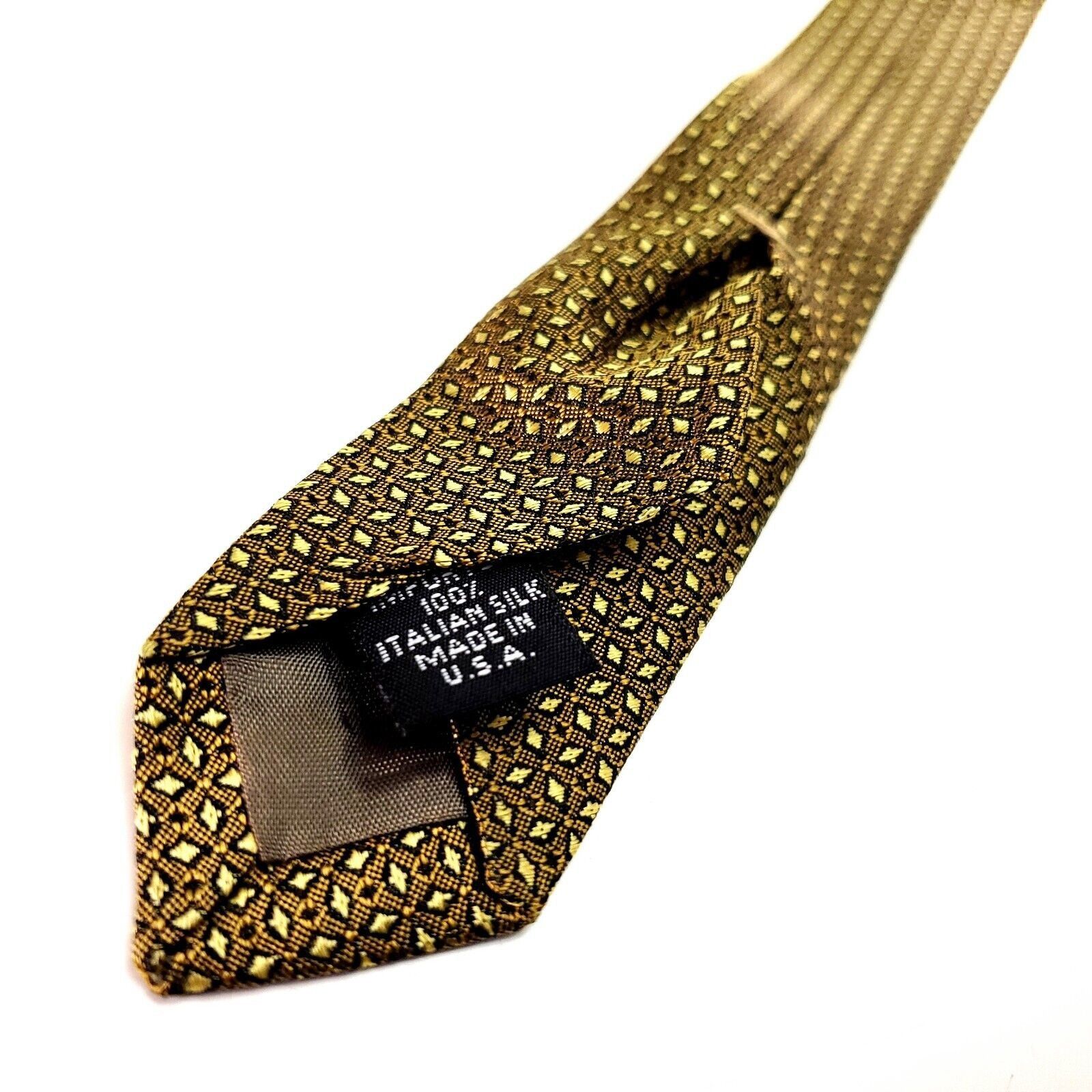 Perry Ellis Perry Ellis Portfolio Beige & Brown Silk Tie Woven Short Wid Size ONE SIZE - 5 Thumbnail