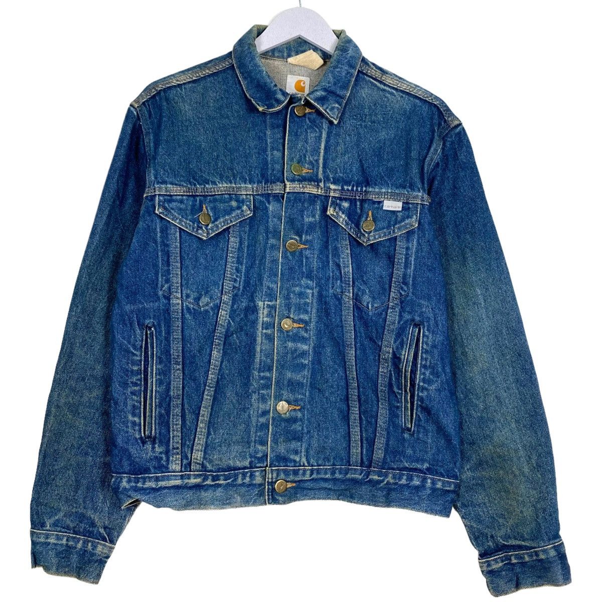 Carhartt × Vintage 💥100 ANNIVERSARY CARHARTT DENIM JACKET JEAN TRUCKER Size US M / EU 48-50 / 2 - 1 Thumbnail