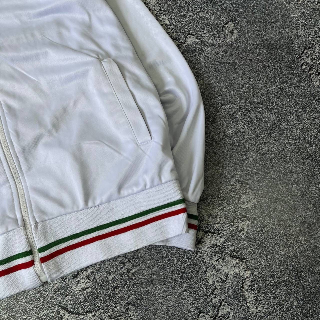 Other Y2K Rare 🇮🇹 White Italia Team big center logo Soccer Zip Size US S / EU 44-46 / 1 - 12 Thumbnail