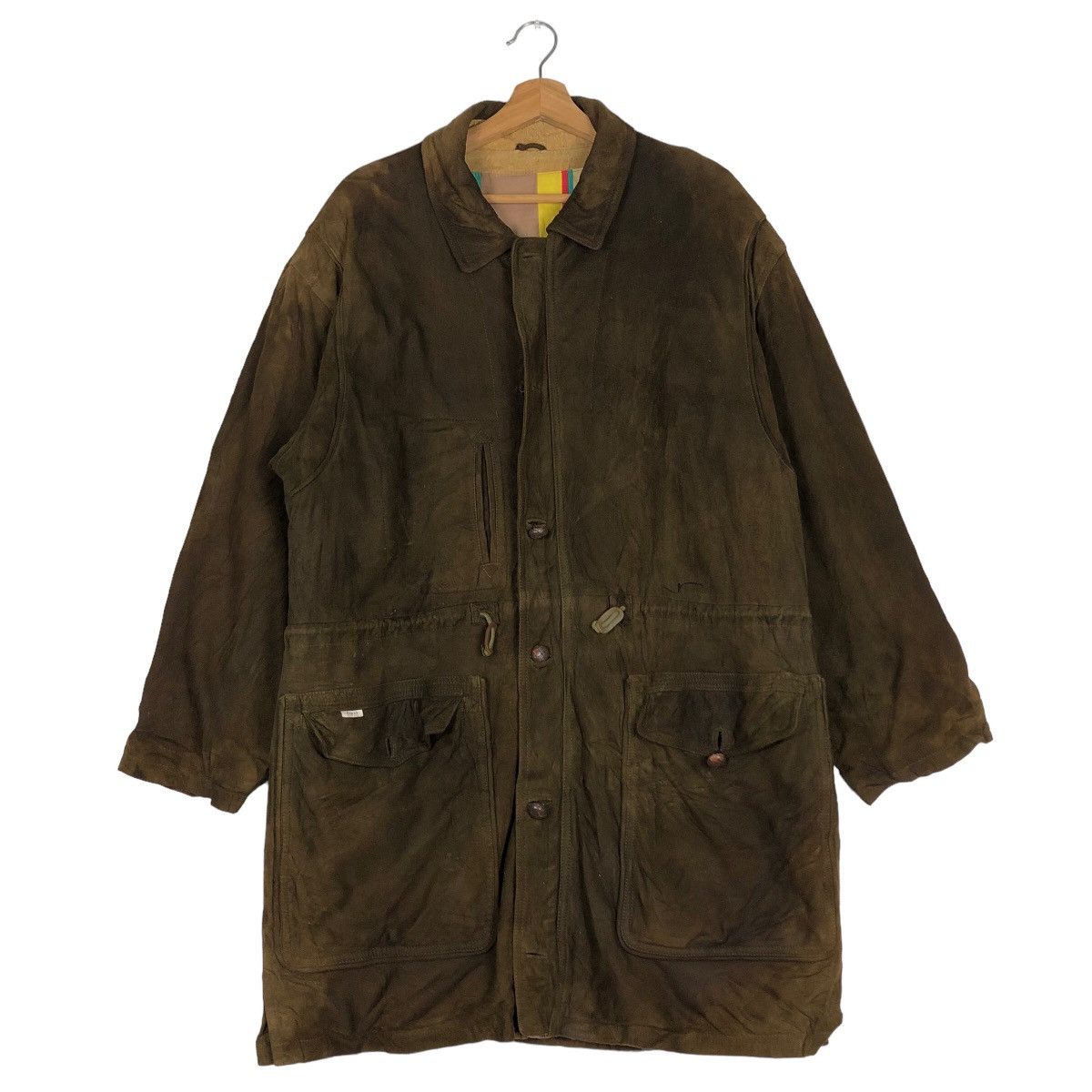 Japanese Brand 🔥Vintage Leather Jacket Rare Papas Issey Miyake Japan Size US M / EU 48-50 / 2 - 2 Thumbnail