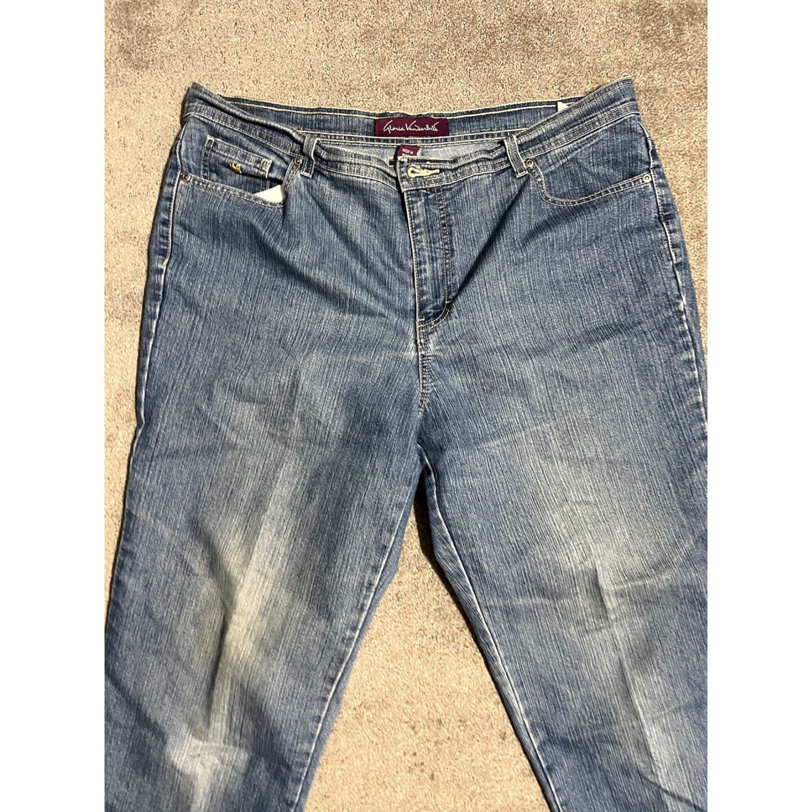 Gloria Vanderbilt Gloria Vanderbilt Amanda Jeans Women’s Denim Straight 18W Blue Size 40" / US 18 - 2 Thumbnail
