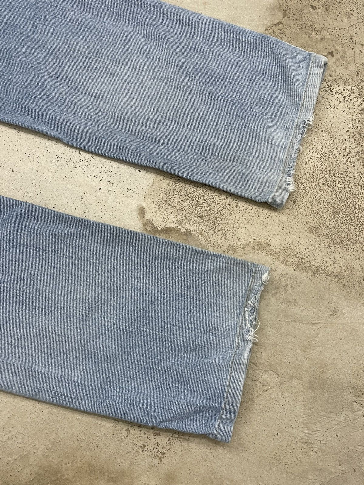 Edwin Vintage Edwin 403 Light Wash Distressed Denim Pants Size US 32 / EU 48 - 12 Thumbnail