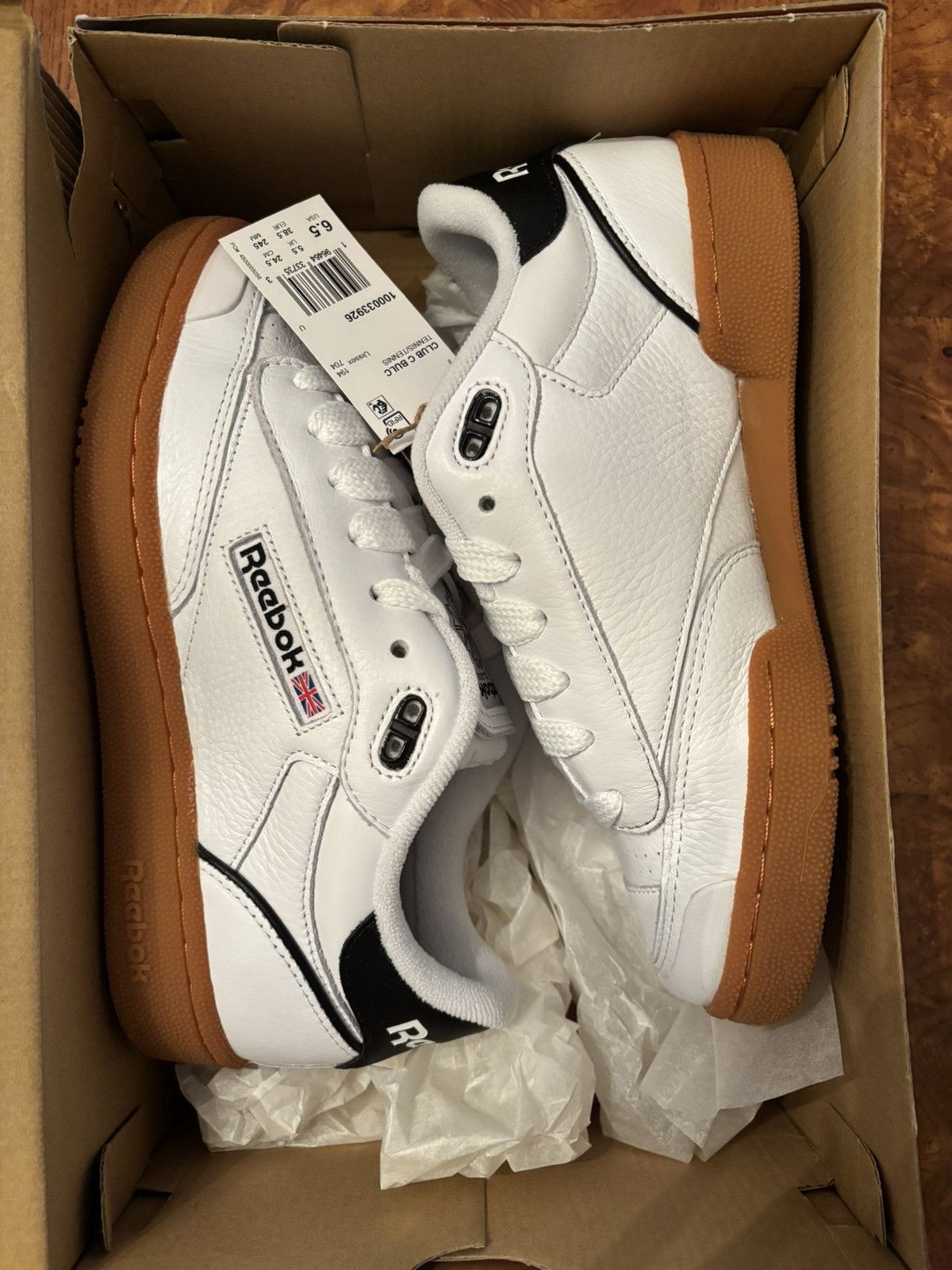 Reebok Reebok Club C Bulc 'White Black Gum' Size US 6.5 / EU 39-40 - 8 Thumbnail