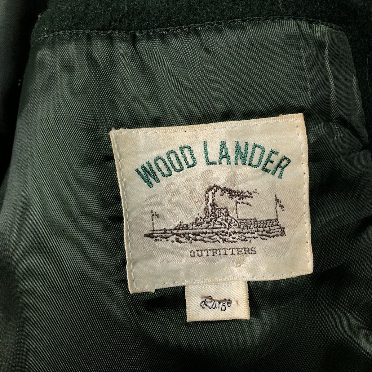 Japanese Brand 📌Vintage Chore Jacket Wood Lander Leather Collar Size US L / EU 52-54 / 3 - 18 Thumbnail
