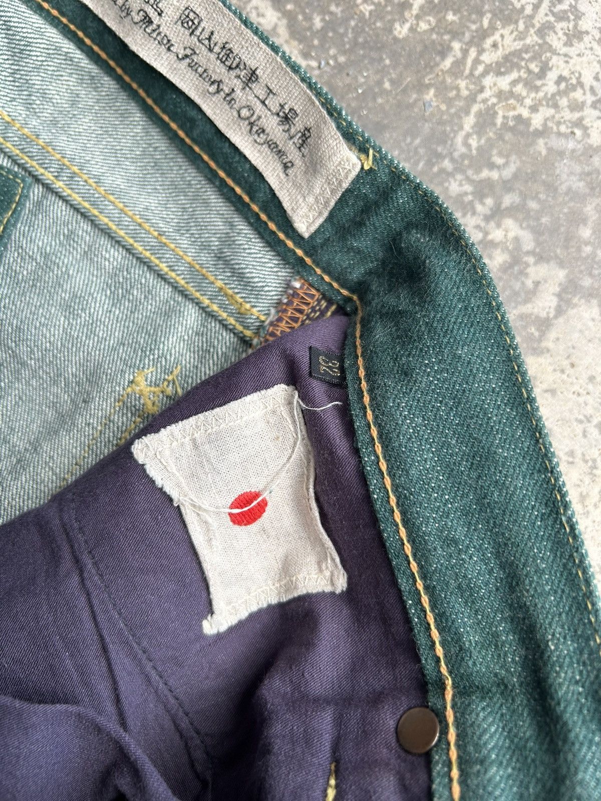 Kapital × Kapital Kountry Flare Kapital Selvedge Buckle Back Kiro Hirata Denim 🎌☠️ Size US 31 - 12 Thumbnail
