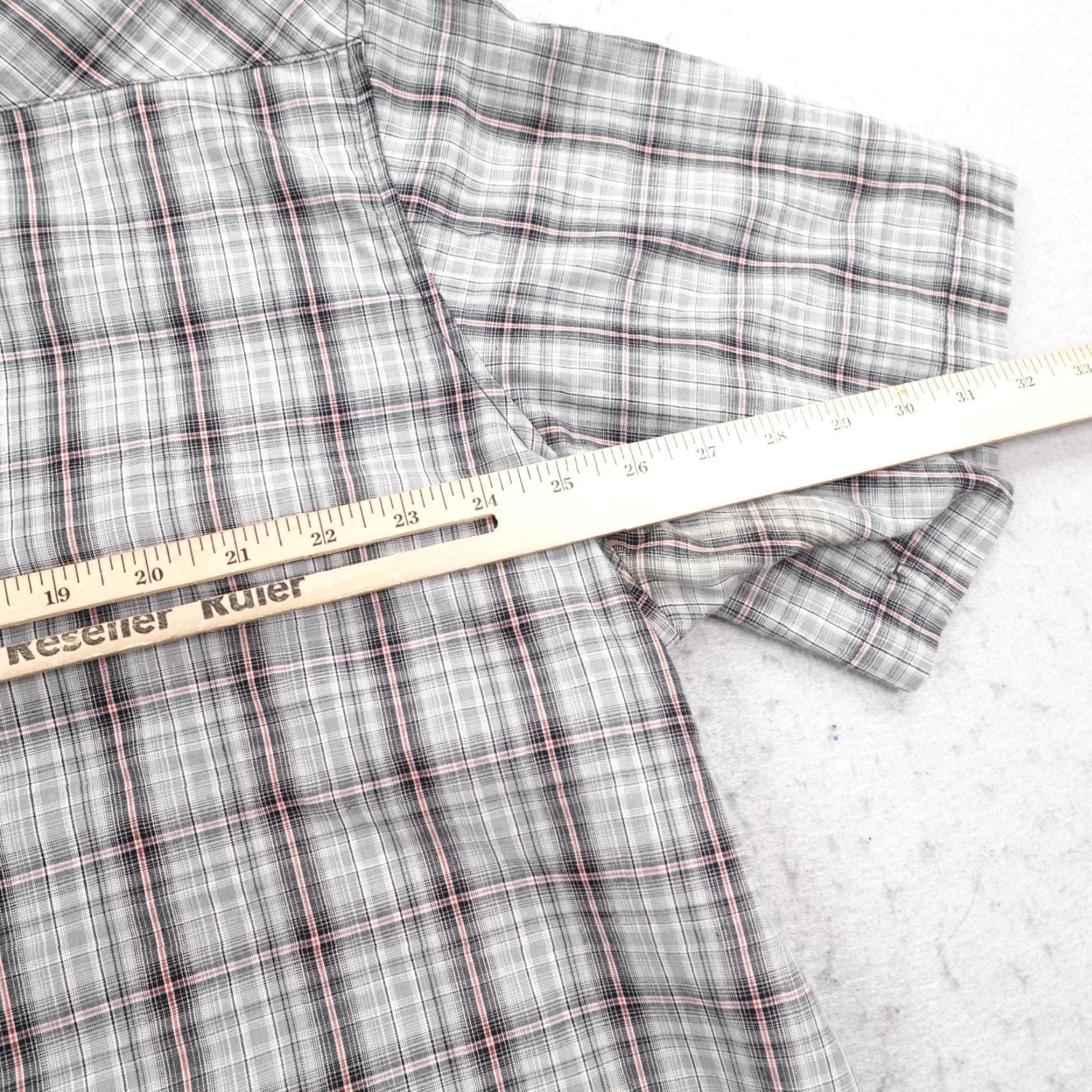 Wrangler VINTAGE Wrangler Shirt Mens 2XL Gray Plaid Western Pearl Snap Cowboy Rodeo Country Shirt? Size US XXL / EU 58 / 5 - 7 Thumbnail