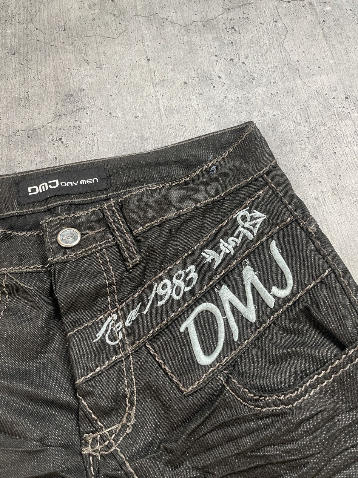 Japanese Brand Crazy Vintage Y2K/2000s Avantgarde Style Japanese Jeans Size US 33 - 5 Thumbnail