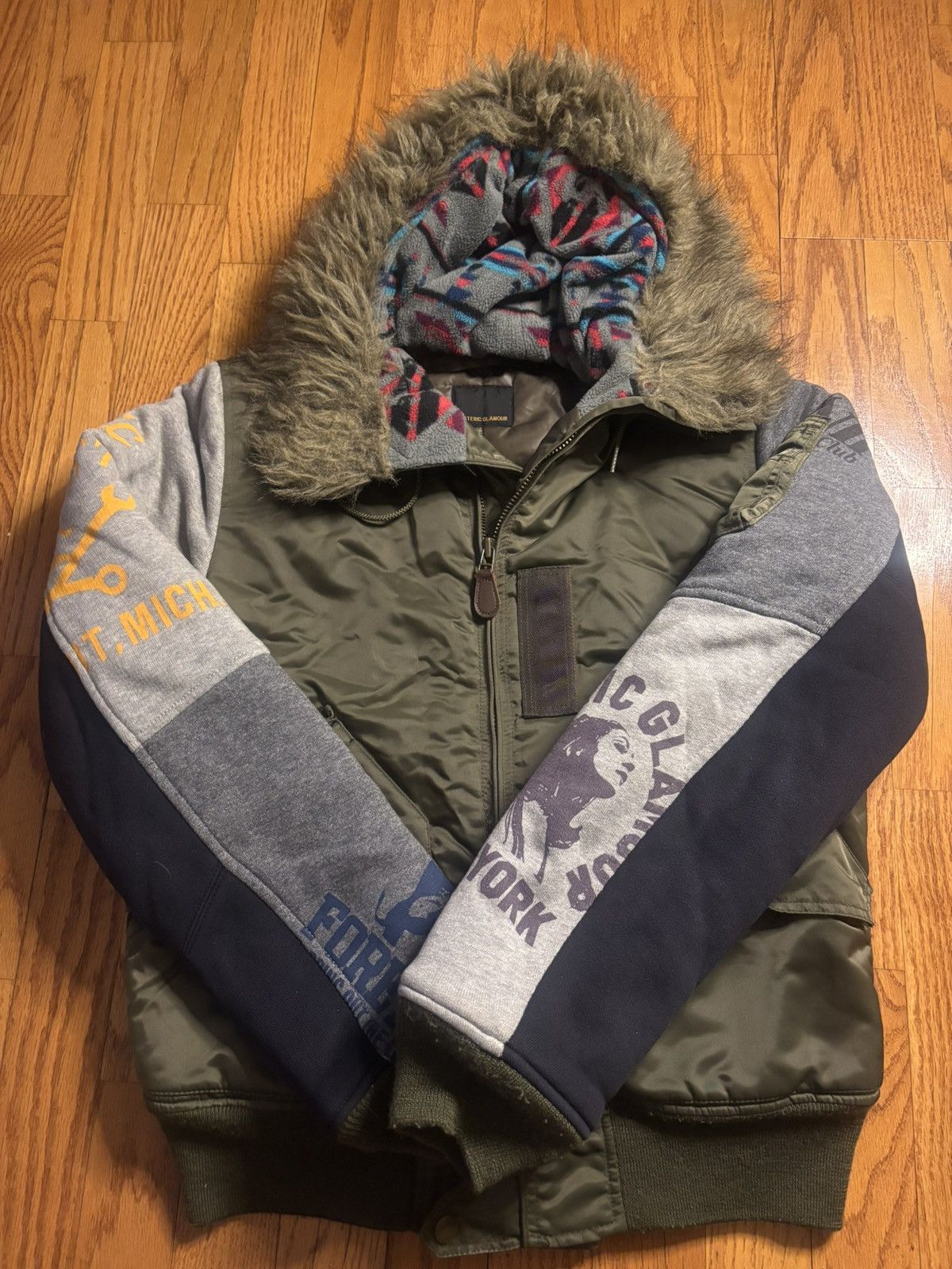 Hysteric Glamour Hysteric Glamour Patchwork Fur Hood Puffer Jacket Size US XS / EU 42 / 0 - 1 Thumbnail