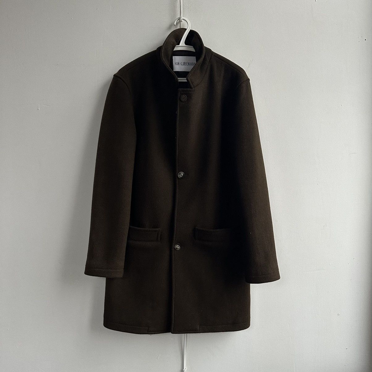 Han København Single Breasted blankers Coat - Navy