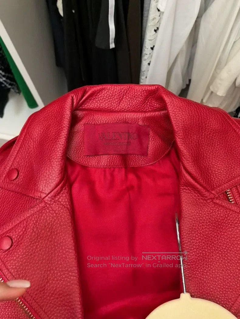 Valentino Valentino Red motorcycle leather jacket Size XS / US 0-2 / IT 36-38 - 8 Thumbnail