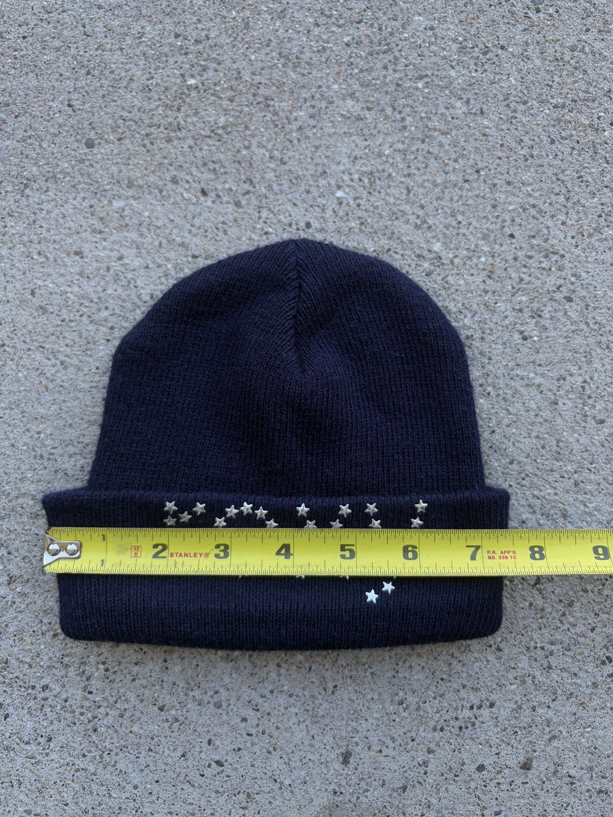 Quiksilver × Vintage Vintage 2000s Y2K Roxy Navy/Star Rhinestones Snow/Ski Beanie Size ONE SIZE - 4 Thumbnail