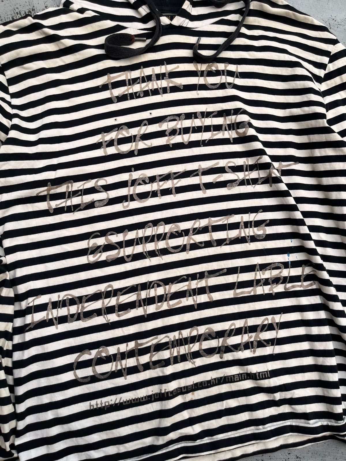 Japanese Brand Gothic Rational Joff Striped Hoodie Punk LGB Size US S / EU 44-46 / 1 - 2 Thumbnail