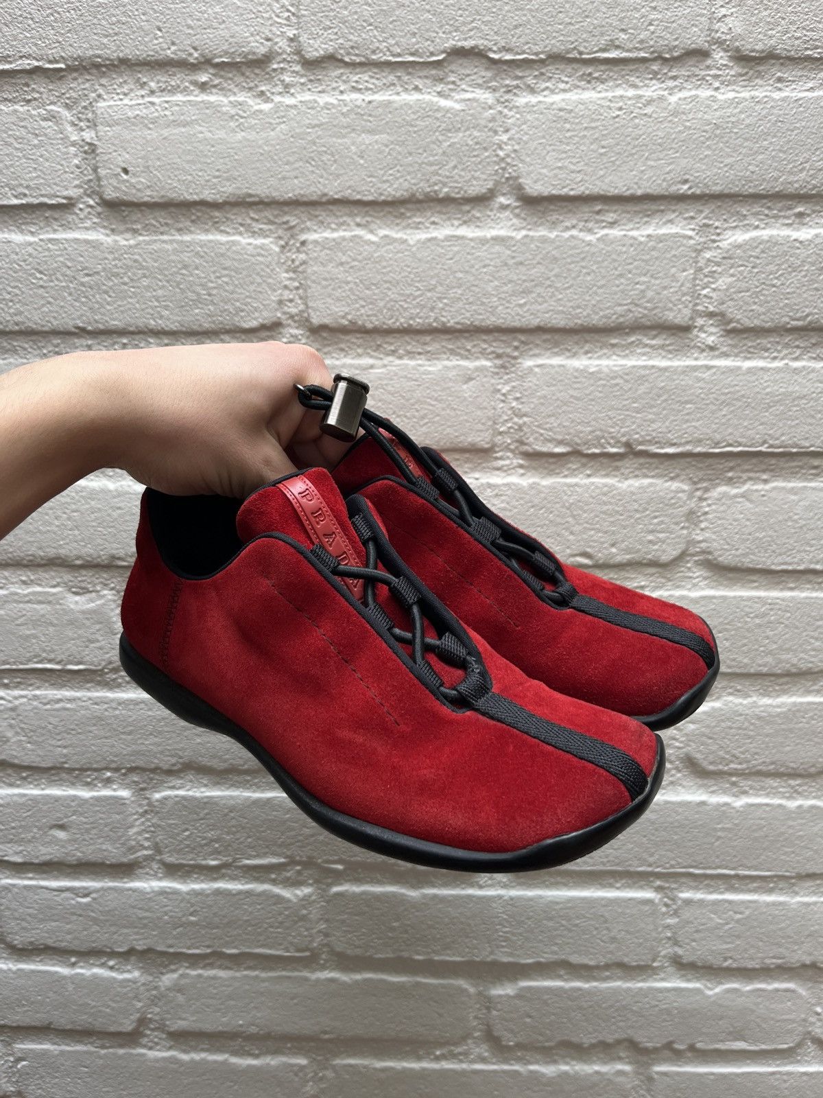 Prada Prada sport F/W 1999 linea Rossa suede sneakers Size US 4.5 / IT 34.5 - 5 Thumbnail