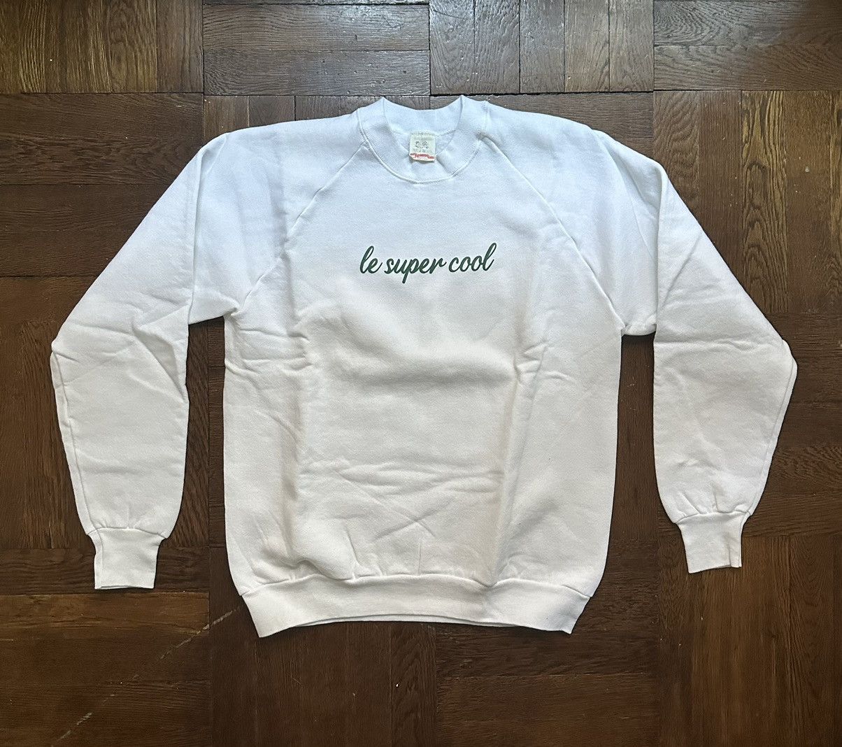 Other Vintage Fruit of the Loom Sweatshirt w/ Le Super Cool Print Size US L / EU 52-54 / 3 - 2 Thumbnail